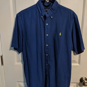 Men's Large Retro Polo Button down